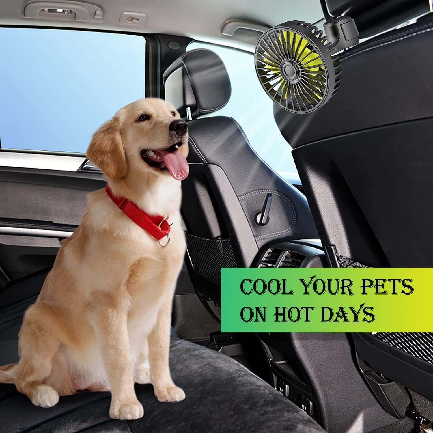 HASTHIP® 2 Pcs USB Fan with 3 Speed, Switch Controller, USB fan for Baby, Back Seat Passengers for Car Back Seat, Rotatable USB Fan with USB Cable, Headrest Mounted 5V Mini Fan HASTHIP® 2 Pcs USB Fan with 3 Speed, Switch Controller, USB fan for Baby, Back Seat Passengers for Car Back Seat, Rotatable USB Fan with USB Cable, Headrest Mounted 5V Mini Fan